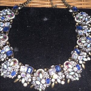 Natasha couture crystal Statement Necklace with extender